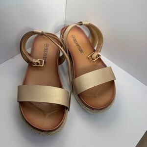 Dream Pairs Women's Metallic Sandals